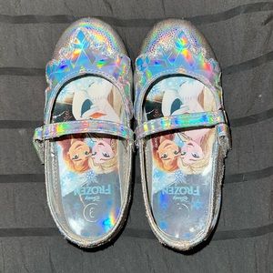 Size 9, Velcro Frozen girl shoes.